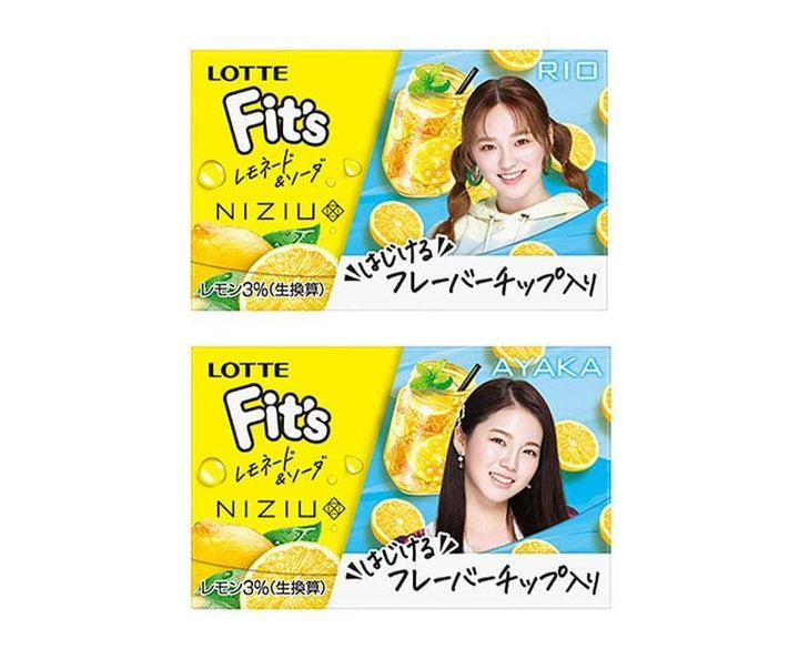 Lotte Fit's x Niziu: Lemon Soda Gum Candy and Snacks Sugoi Mart