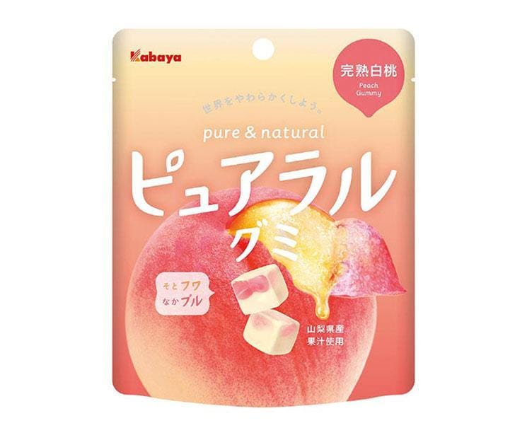Pureral Gummy: Juicy White Peach Candy and Snacks Sugoi Mart