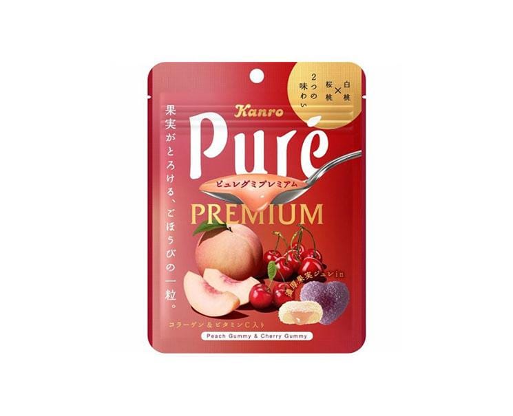 Pure Premium Gummy: Peach and Cherry Candy and Snacks Sugoi Mart