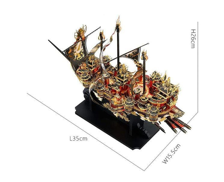 Piececool 3D Metal Puzzle: Carrack Toys and Games Sugoi Mart thumbnail 3