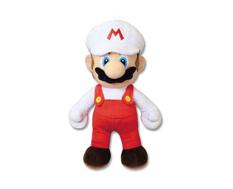 Super Mario Official Plush: White Mario Anime & Brands Sugoi Mart
