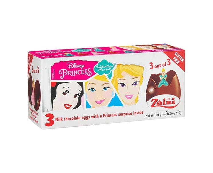 Disney Princess Chocolate Egg (3 Pieces) Candy and Snacks, Hype Sugoi Mart   