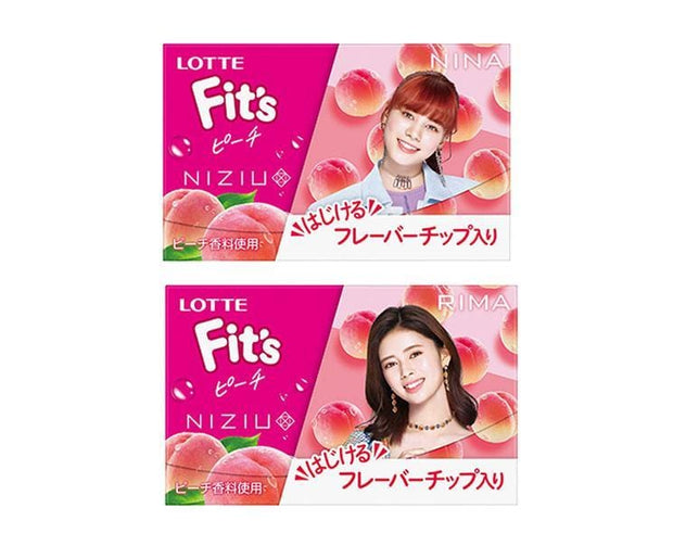 Lotte Fit's x Niziu: Peach Gum Candy and Snacks Sugoi Mart