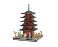 Pusu 3D Puzzle: Five Story Pagoda (Red) Toys and Games Sugoi Mart