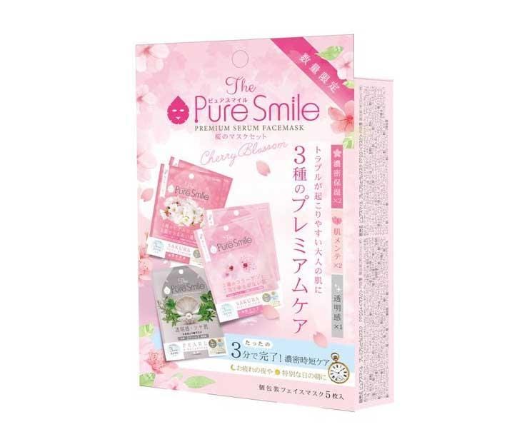 Pure Smile Sakura and Pearl Face Mask Set Beauty & Care Sugoi Mart