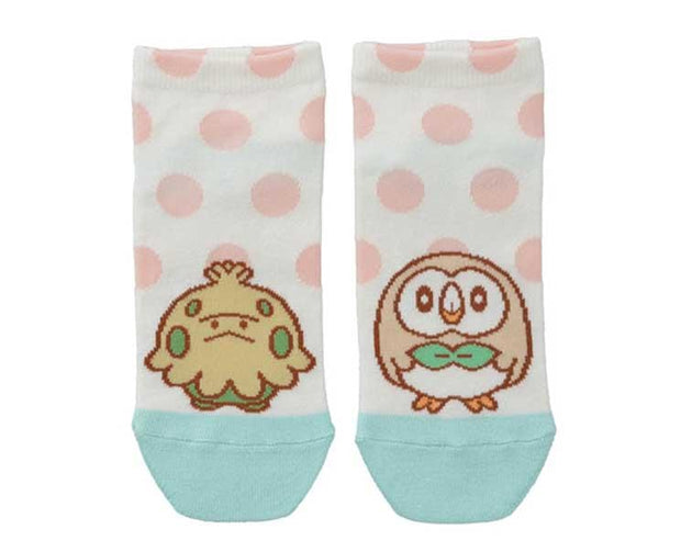 Shroomish and Rowlet Short Socks Home Sugoi Mart