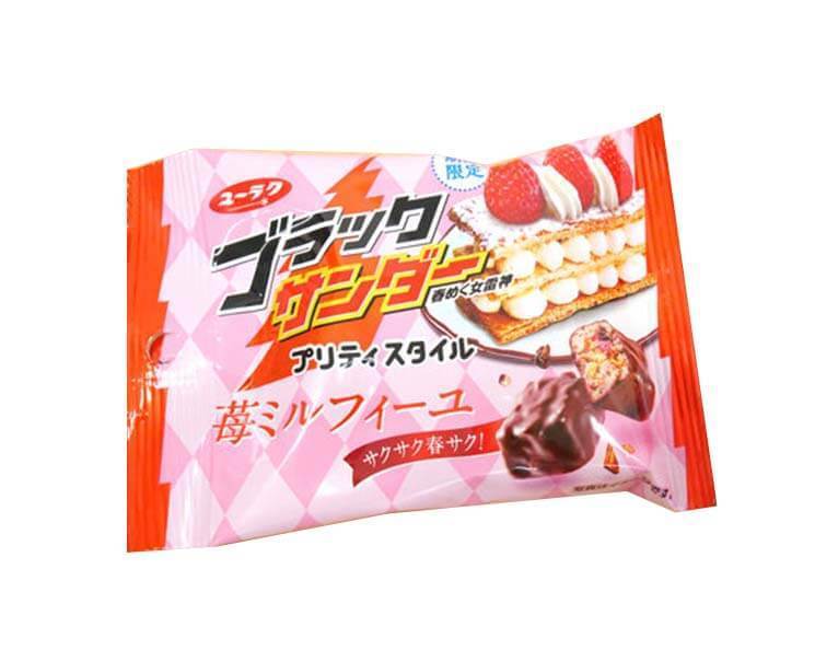 Black Thunder: Strawberry Mille-Feuille Candy and Snacks Sugoi Mart