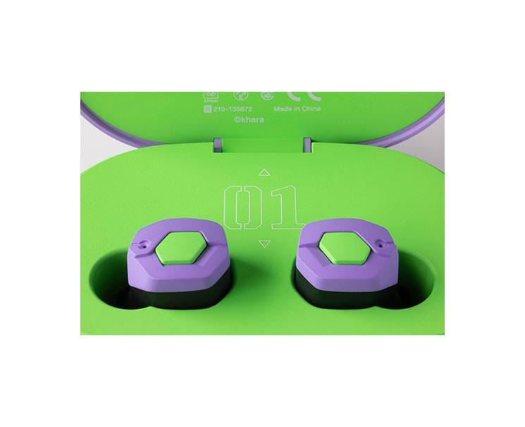 Evangelion Wireless Earbuds (Unit - 01) Anime & Brands Sugoi Mart