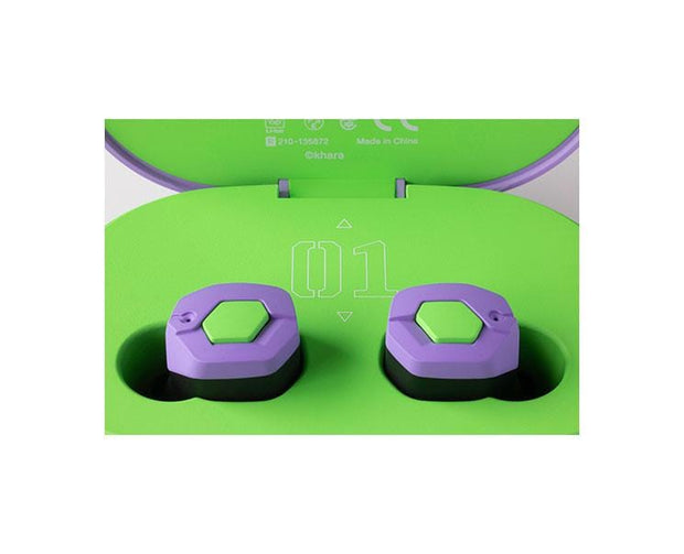 Evangelion Wireless Earbuds (Unit - 01) Anime & Brands Sugoi Mart