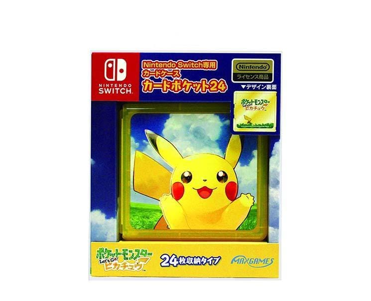 Nintendo Switch Pikachu Card Case (24 Cards) Anime & Brands Sugoi Mart