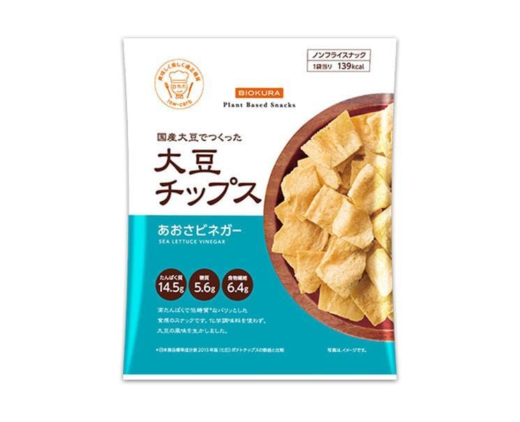 Biokura Soy Chips: Sea Lettuce Vinegar Candy and Snacks Sugoi Mart