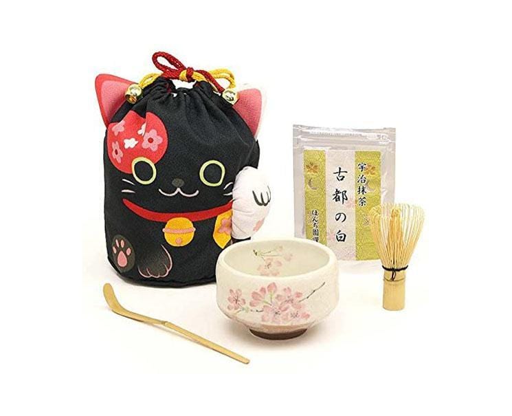 Black Cat Matcha Tea Set Home Sugoi Mart