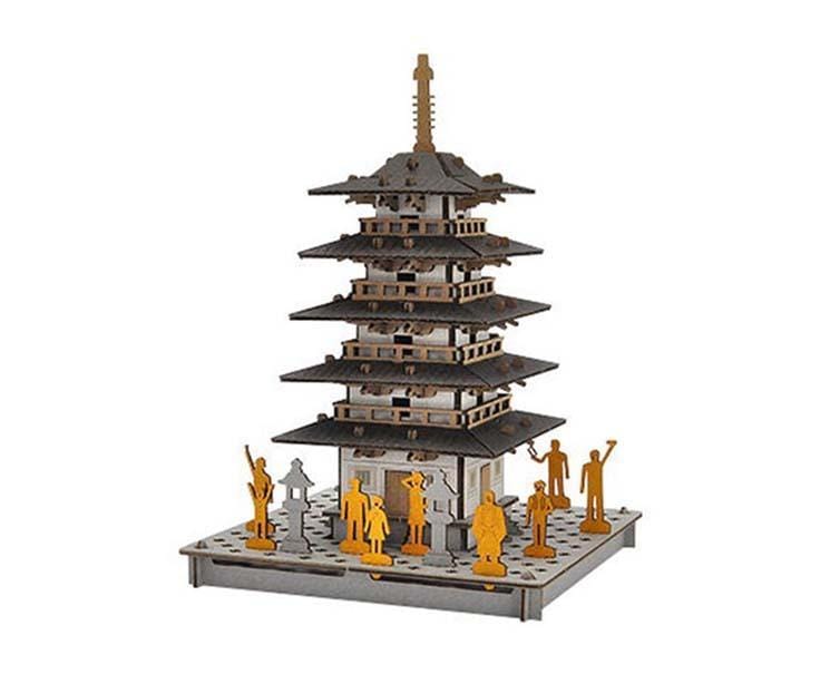 Pusu 3D Puzzle: Five-Story Pagoda (White) Toys and Games Sugoi Mart