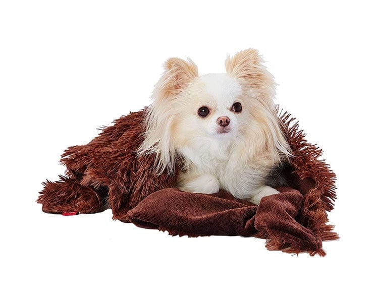 Large Reversible Fluffy Blanket (Dark Brown) Home Sugoi Mart