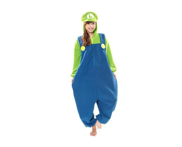 Nintendo Super Mario Luigi Kigurumi Costume Sugoi Mart