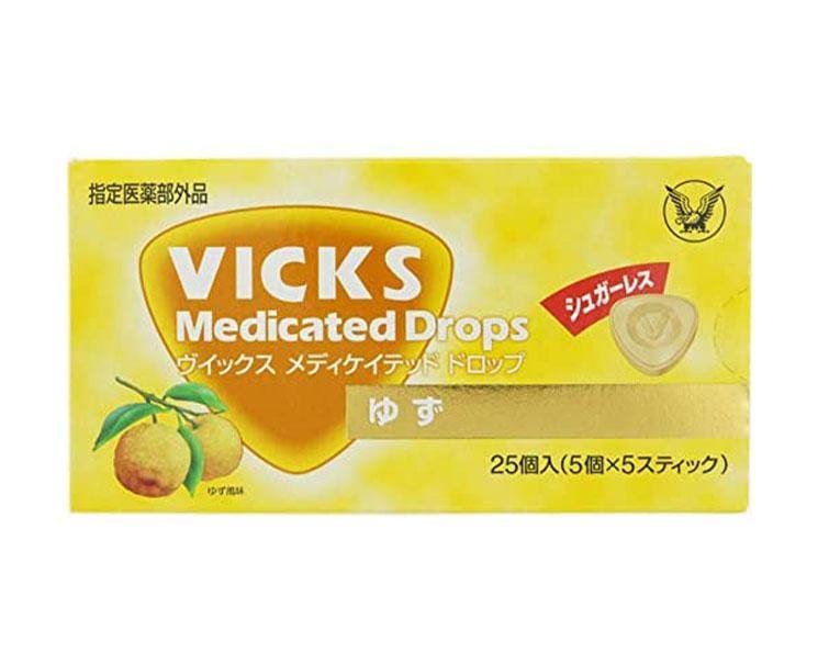 Vicks Yuzu Medicated Drops Candy and Snacks Sugoi Mart