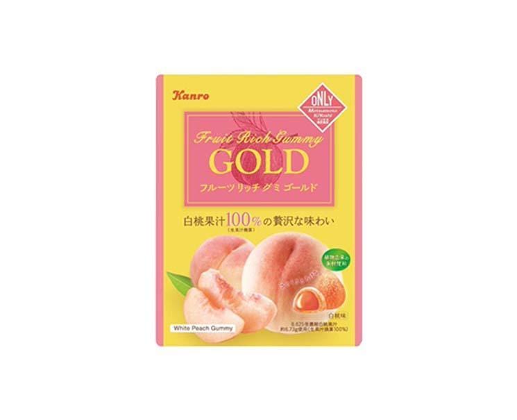 Kanro Rich Peach Gold Gummy Candy and Snacks Sugoi Mart