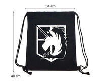 Attack on Titan Drawstring Bag: Military Police Home Sugoi Mart