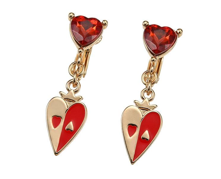 Disney Villains Earrings: Queen of Hearts Home Sugoi Mart