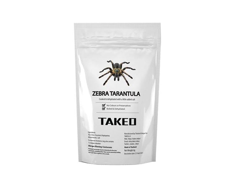 ゼブラタランチュラZebra Tarantula4g(タランチュラ）x 10袋