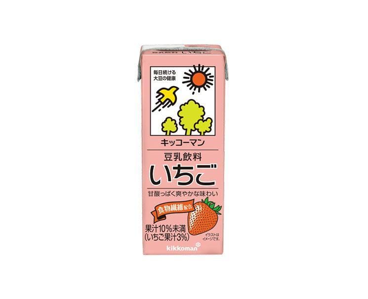 Kikkoman Soy Milk: Strawberry Food and Drink Sugoi Mart