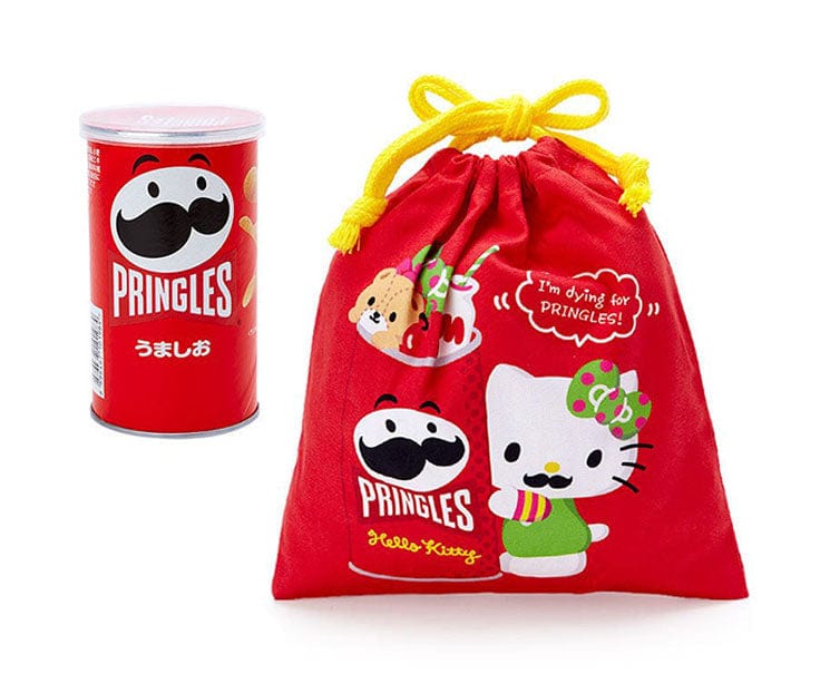 Pringles x Sanrio Hello Kitty Drawstring Pouch Anime & Brands Sugoi Mart