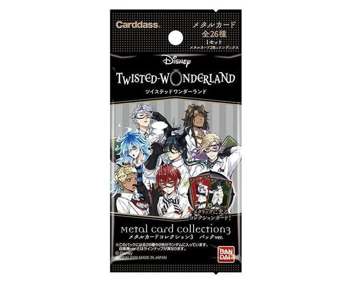 Disney Twisted Wonderland Collection 3 Metal Cards Box Toys and Games Sugoi Mart thumbnail 2