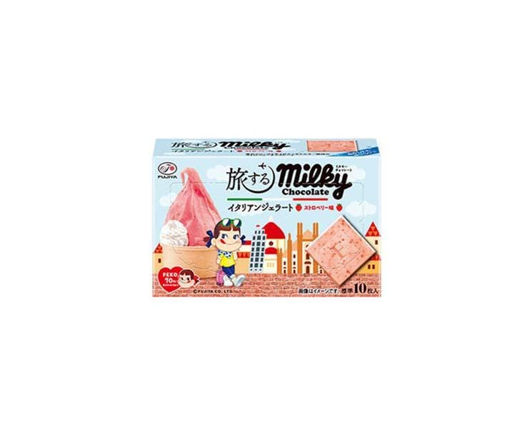Travel Milky Chocolate: Italian Strawberry Gelato Candy and Snacks Sugoi Mart