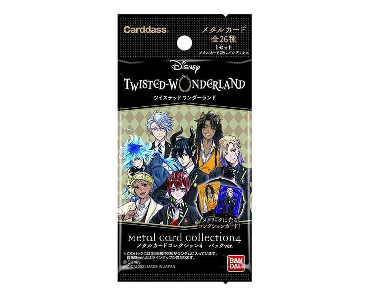 Disney Twisted Wonderland Collection 4 Metal Cards Box Toys and Games Sugoi Mart