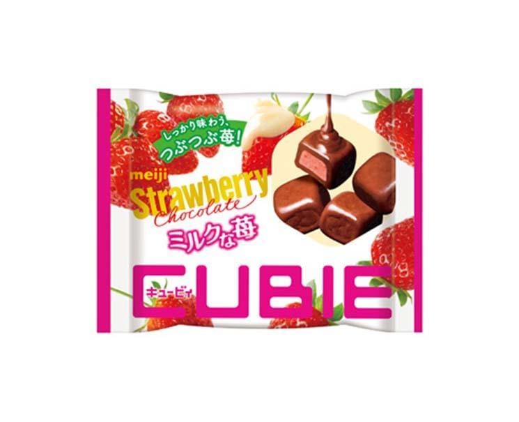 Meiji Cubie Strawberry Chocolate Candy and Snacks Sugoi Mart