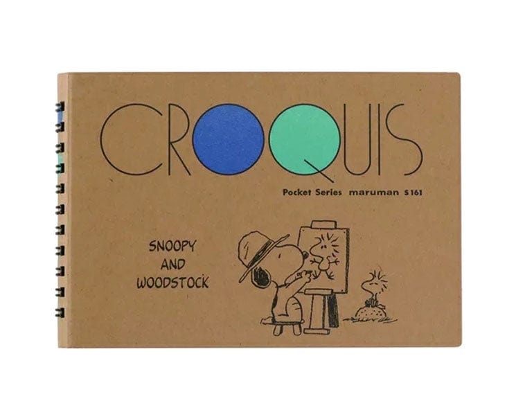 Snoopy Croquis Pocket Book Anime & Brands Sugoi Mart