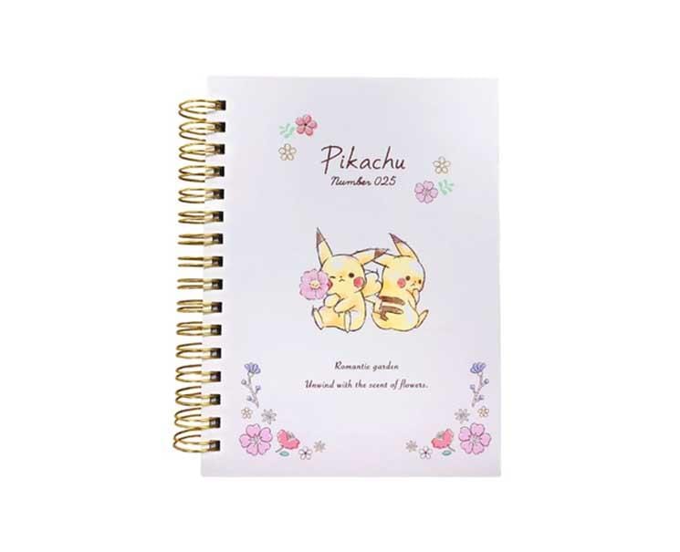Pikachu Number 025 Flower Spiral Notebook Home Sugoi Mart