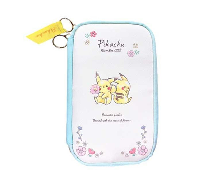 Pikachu Number 025 Flat Flower Pencil Case Home Sugoi Mart