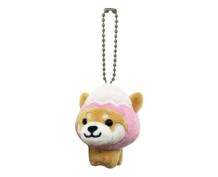 Travel Shiba Inu Plush Key Holder: Pink Mount Fuji Anime & Brands Sugoi Mart