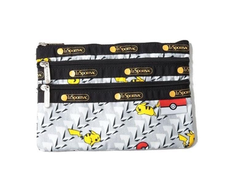 LeSportsac x Pokemon Triple Zip Pouch: Pikachu Home, Hype Sugoi Mart   