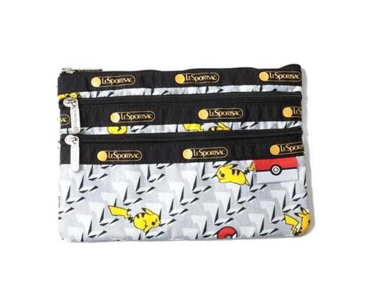 LeSportsac x Pokemon Triple Zip Pouch: Pikachu Home, Hype Sugoi Mart    thumbnail 1