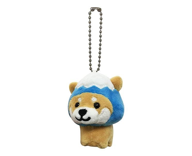 Travel Shiba Inu Plush Key Holder: Blue Mount Fuji Anime & Brands Sugoi Mart