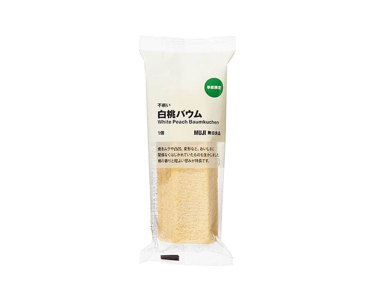 Muji White Peach Baumkuchen Cake Candy & Snacks Sugoi Mart