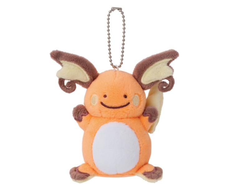 Pokemon Transforming Ditto: Raichu Plush Keychain Anime & Brands Sugoi Mart