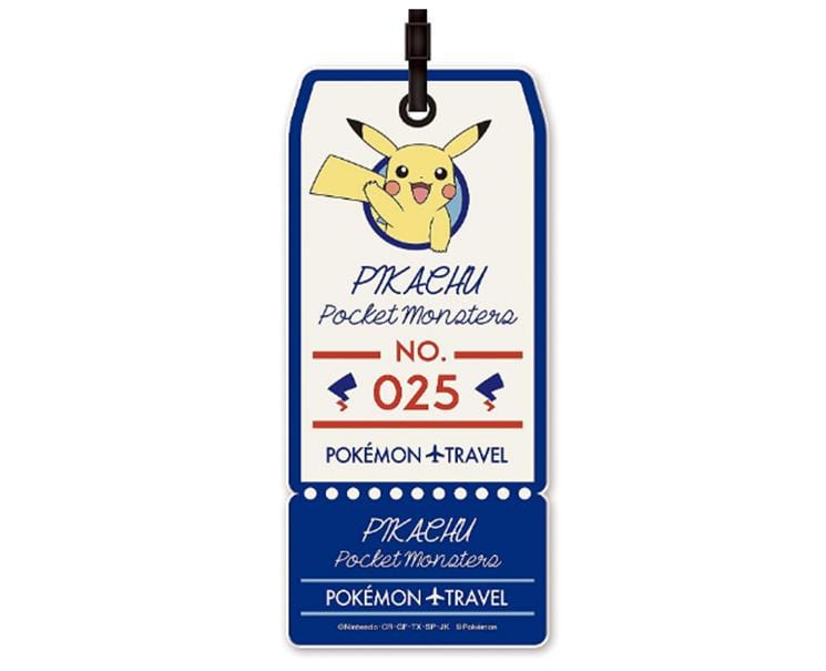 Pokemon Travel Luggage Tag: Pikachu Ticket Home Sugoi Mart