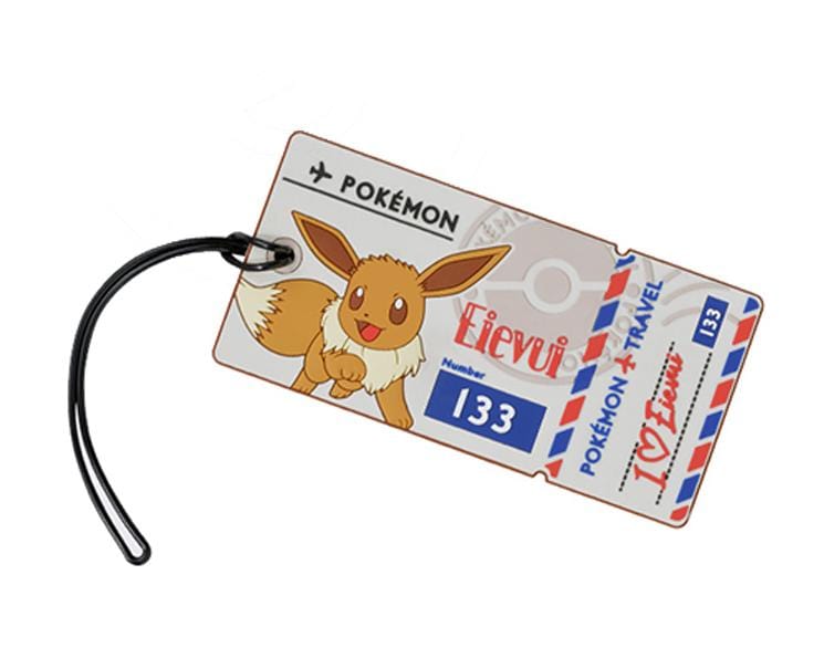 Pokemon Travel Luggage Tag: I Love Eevee Ticket Home Sugoi Mart