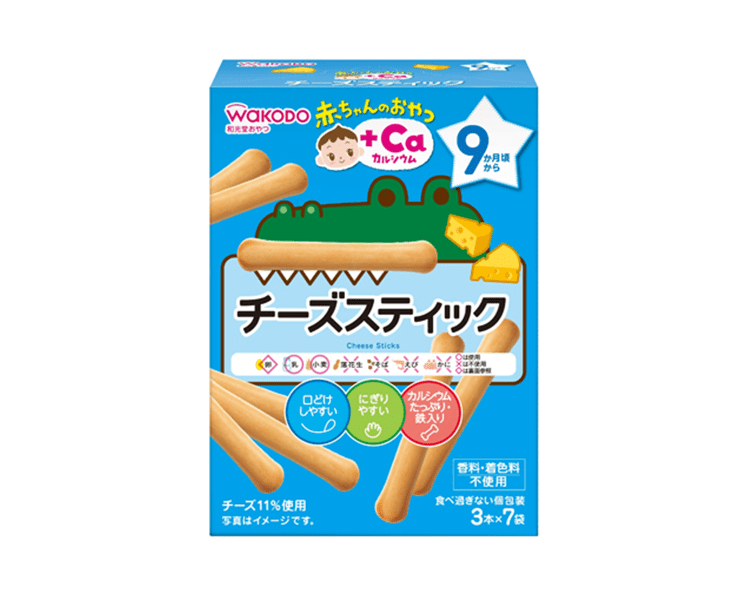 Wakodo Baby Cheese Stick Biscuit +Calcium Food & Drinks Japan Crate Store