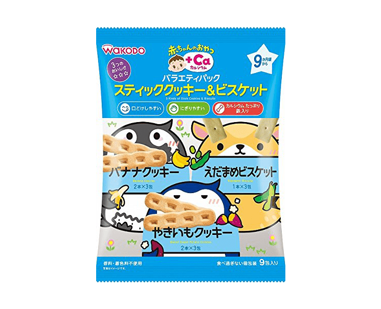 Wakodo Kids Stick Cookies and Biscuits Variety Pack Food & Drinks Japan Crate Store