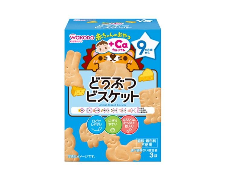Wakodo Baby Animal Biscuits + Calcium Food & Drinks Japan Crate Store