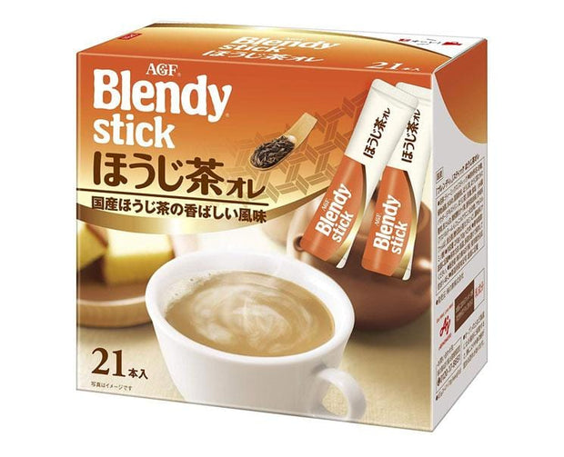Blendy Stick Hojicha Au Lait (21 Sticks) Food and Drink Sugoi Mart