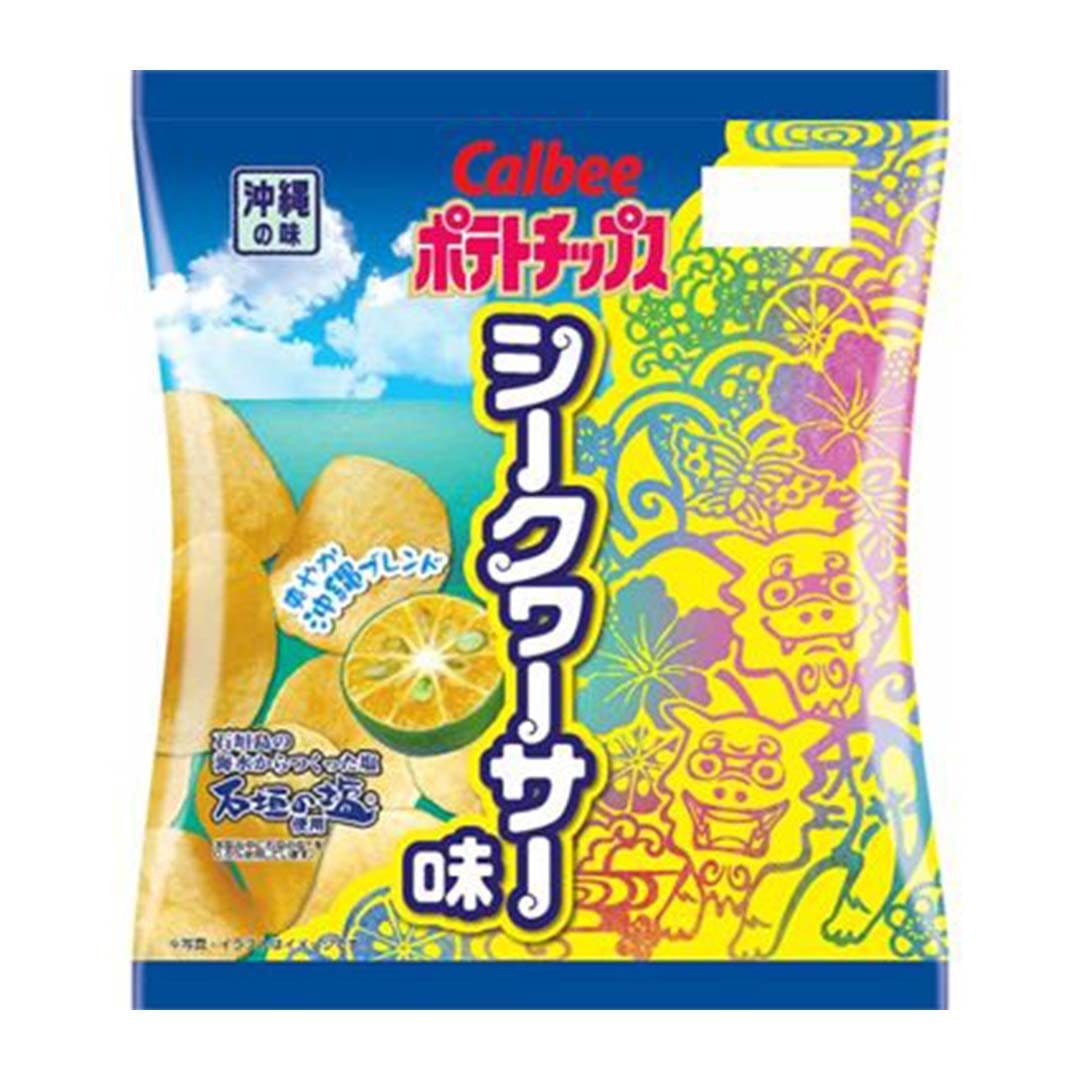 Calbee Okinawa Shikuwasa Potato Chips Candy and Snacks Sugoi Mart