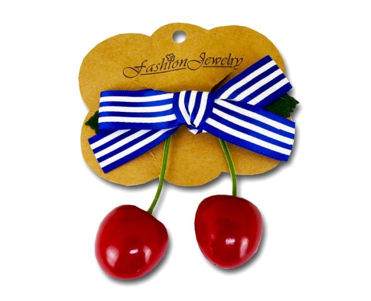 Cherry Bow Hairclip Accessory Home Japan Crate Store