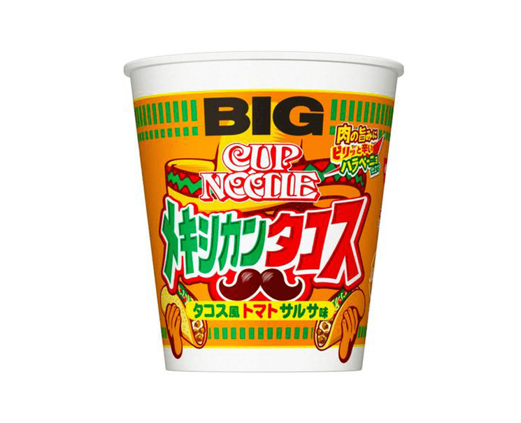 Nissin BIG Cup Noodle Taco Ramen Food and Drink Japan Crate Store