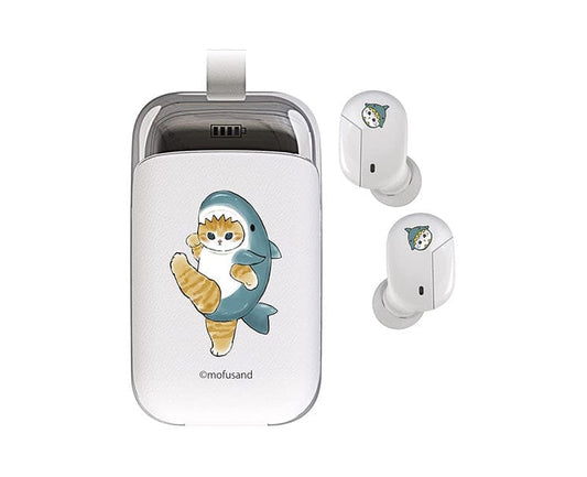 Mofusand Shark Kitten Bluetooth Earbuds