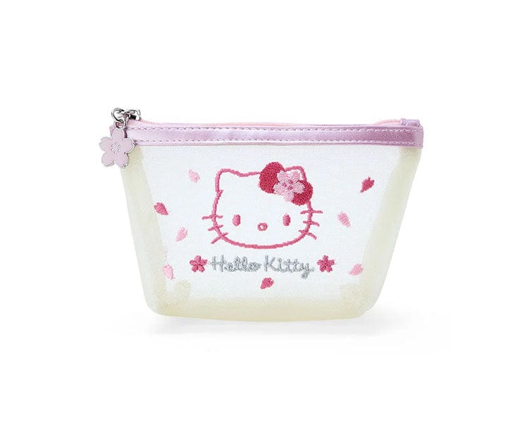 Sanrio Sakura 2024 Mesh Pouch Hello Kitty